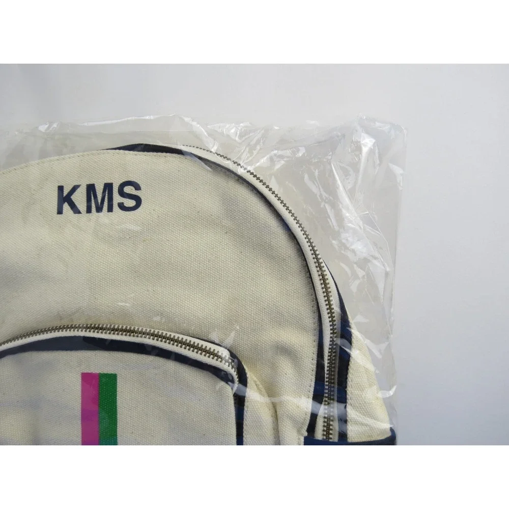 Parker Thatch Be Bold Backpack Monogram Pink Green Stripe Limited Edition KMS